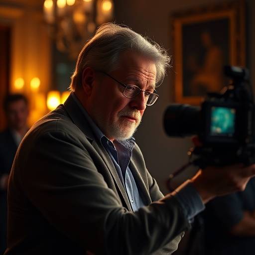 Jean-Pierre Martin donnant une masterclass sur la cin√©matographie √† l'Acad√©mie Lumi√®re.